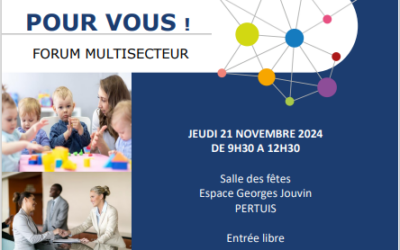 FORUM DE L’EMPLOI – PERTUIS LE 21 NOVEMBRE 2024 DE 9H30 A 12H30