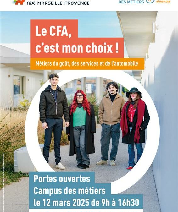 INFORMATION –  JOURNEE PORTES OUVERTES CFA CAMPUS DES METIERS